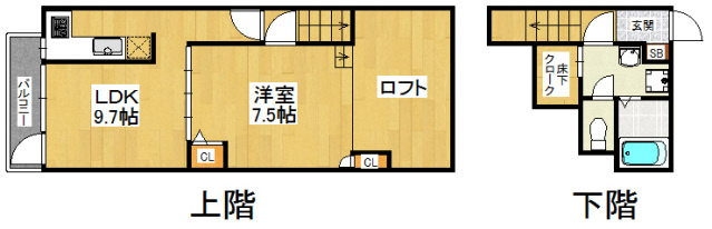 コンフォートベネフィスデュオ香椎参道の間取り