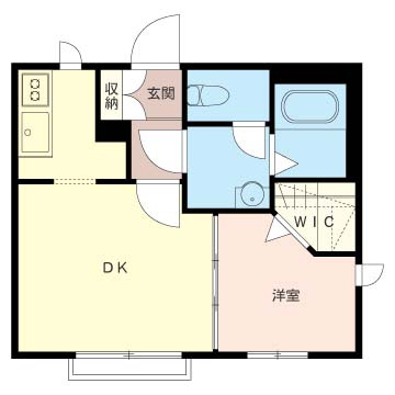 【間取り】 | すずらんパークヒルズ【SHM】 | 1DKタイプ！リビングと寝室分けたい方にオススメです！
