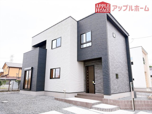 [新築住宅] 東松山市石橋 第1期 全5棟の外観|◆外観写真◆スタイリッシュな外観が目を引くお洒落ハウス！ぜひ一度内覧へお越しください！物件の魅力沢山お伝えします！いつでもお気軽にお問合せOKです！TEL「0120-466263」