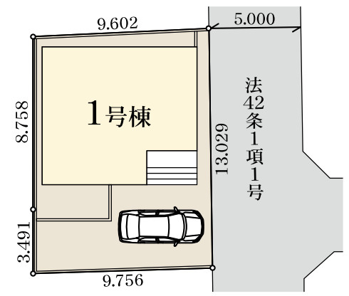 【区画図】 | 白岡市彦兵衛　新築戸建　全1棟　1号棟