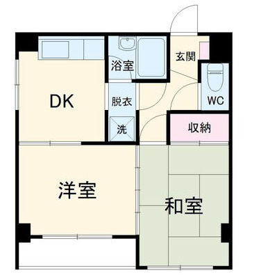 秦野市1棟マンションの間取り