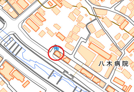 秦野市1棟マンションの地図