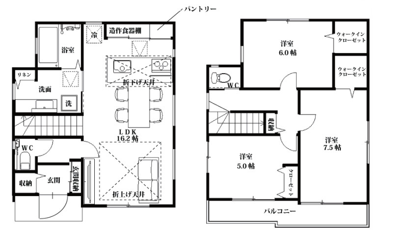 川越市砂新田10期　新築戸建　Felicityの間取り
