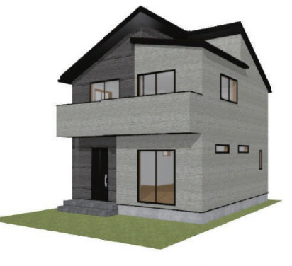 川越市砂新田10期　新築戸建　Felicityの外観パース|6/2撮影