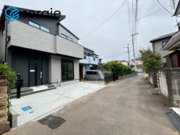 川越市砂新田10期　新築戸建　Felicityの前面道路含む現地写真|6/2撮影