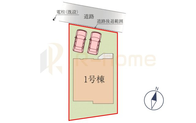 流山市東深井20期　新築戸建て　1号棟の区画図|大きなお買い物だからこそ、メリット・デメリットを伝えさせて頂きます。
R-homeにお任せください♪