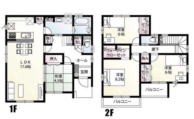 【間取り】 | 鴻巣市小松1丁目　新築戸建　全14棟　7号棟