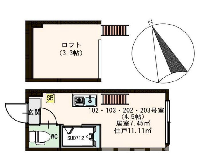 【間取り】 | ハーモニーテラス貫井