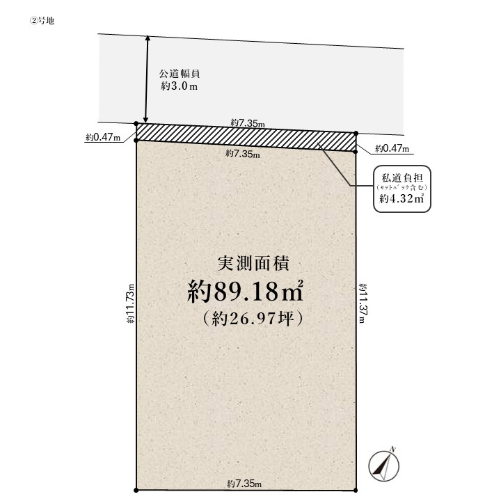 青谷町2丁目 4号地 売土地の土地図|最寄り駅の阪急王子公園駅から神戸三宮駅には、乗り換えなし、乗車約4分で到着。通勤や通学にも大変便利な立地です