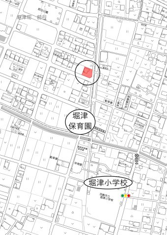 中古住宅　堀津町前谷の地図