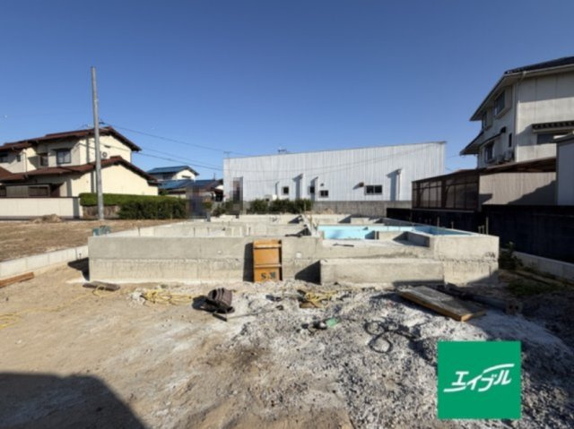 【外観】 | クレイドルガーデン総社市中原第4 (全1棟) | 建築中(2026年5月中旬撮影)