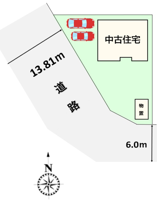 【中古戸建】行田市長野5丁目の区画図|■区画図