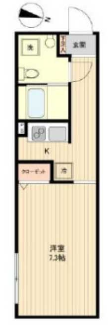 GC用賀　ペット相談　角部屋　浴室乾燥の間取り