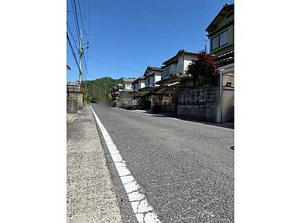 安佐南区安東７丁目の前面道路含む現地写真