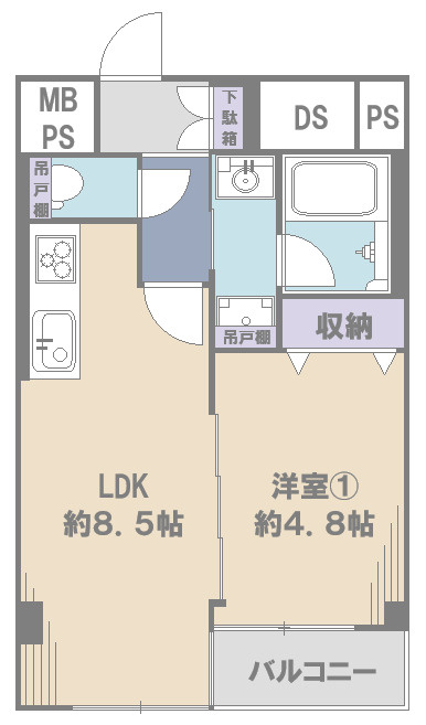 お花茶屋ダイヤモンドマンションの間取り
