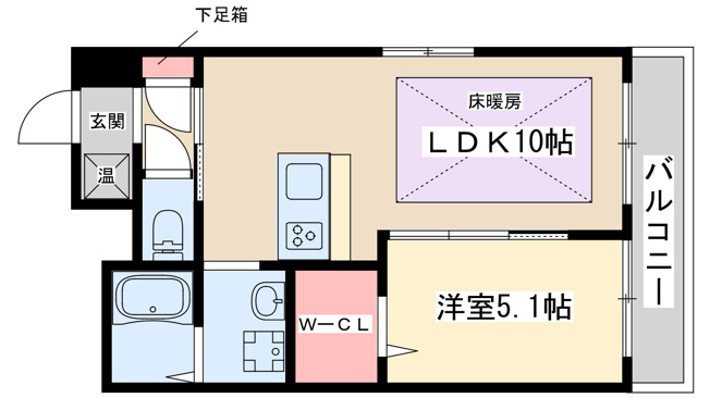 【間取り】 | 第21関根マンション