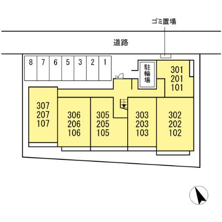 セント レジデンスの区画図