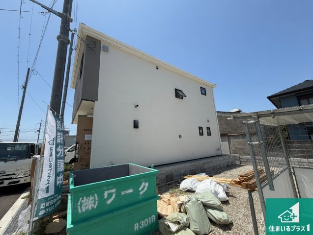 泉佐野市南中安松　第1期　新築一戸建ての外観|現在の進捗状況です！順調に作業進行中、完成が待ち遠しいです！詳細の間取り等、お気軽にお問い合わせください！