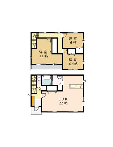 【間取り】 | ＼家 賃５～６万払うならコレ／諸経費込で月５ 万 円 台！車ローン相 談 可＆賢く暮らす家