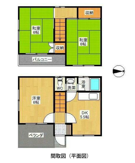 名古屋市南区港東通１丁目2棟バルク売り戸建ての間取り