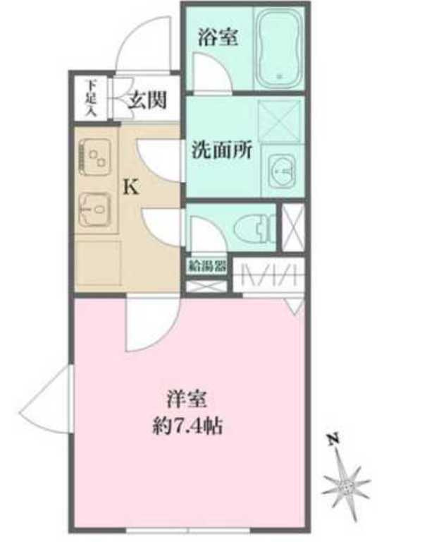アトリオフラッツ三軒茶屋North　フリーレント　礼金０　築浅の間取り