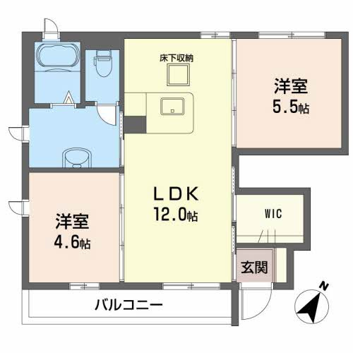 【間取り】 | メゾンスカイヒルズ　Ｆ棟