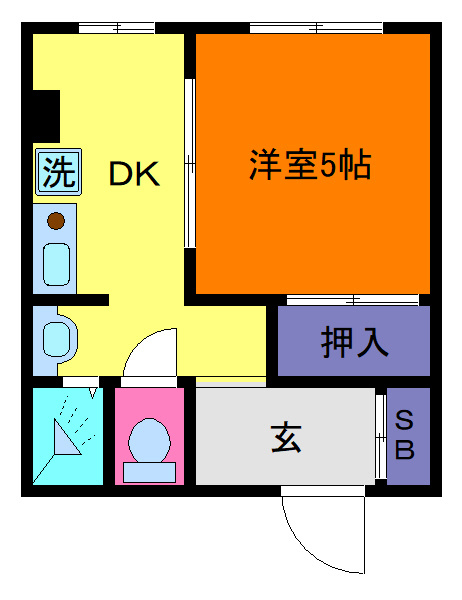 谷田ビルの間取り