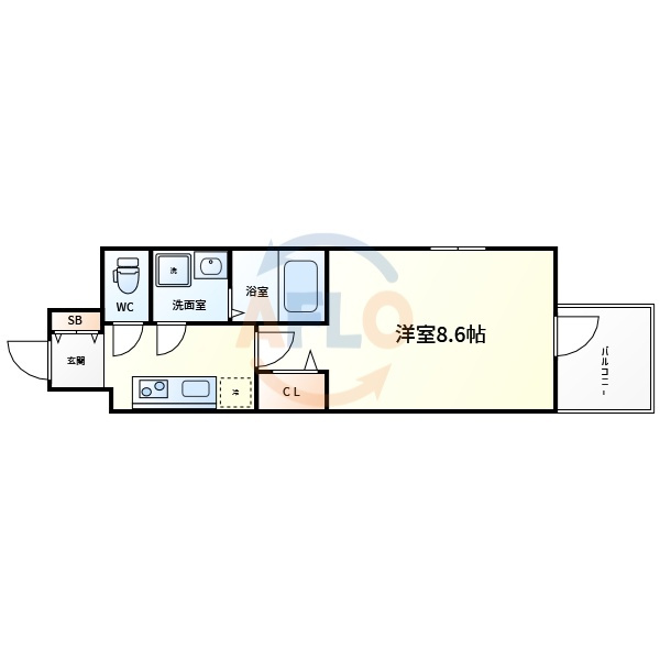 スプランディッド京橋EASTの間取り|スプランディッド京橋EAST　間取り