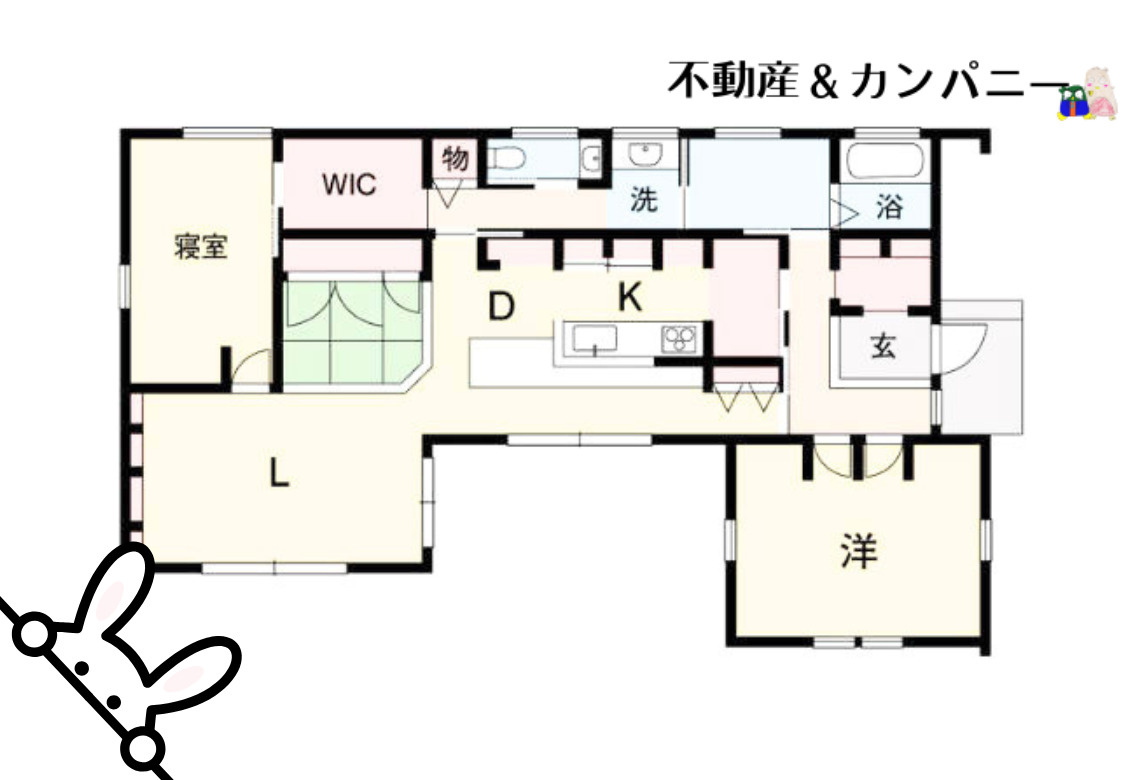 北条の中古のおうち　松山市北条中古戸建の間取り