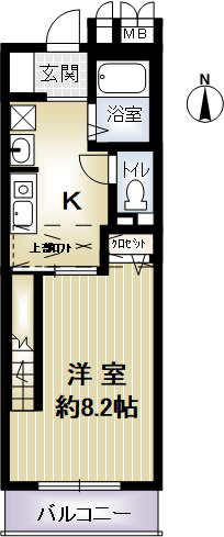 八甲田フィールドアパートメントの間取り