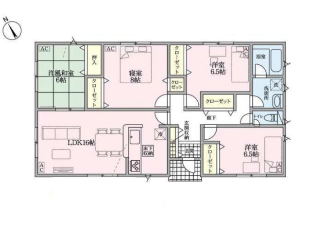 【間取り】 | 一宮市杉山字郷内373-3『仲介料無料』新築戸建て | 2号棟