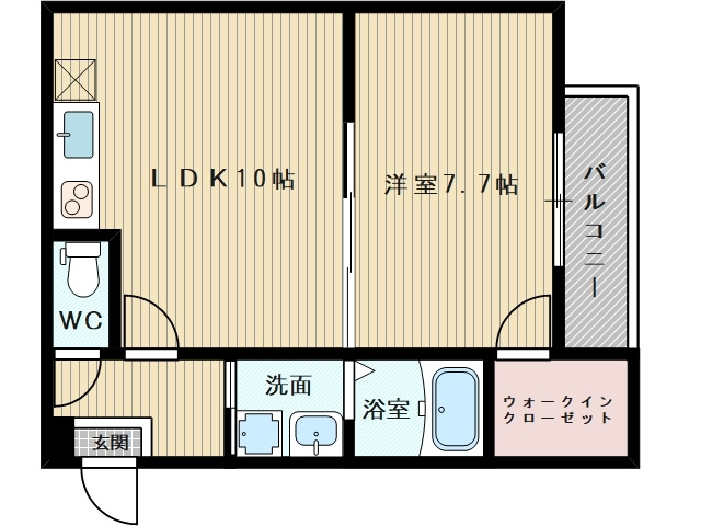 大阪市東淀川区北江口４丁目のアパート