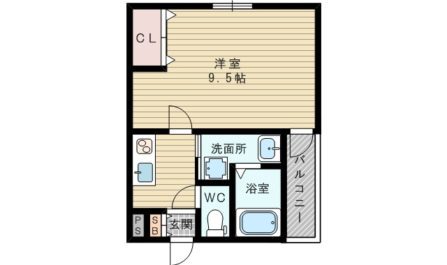 大阪市東淀川区豊里５丁目のアパート