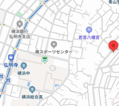 ブルームハイツ弘明寺の地図
