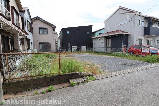 八千代台東３丁目　売地の区画図|八千代台東３丁目　売地　建築条件なし　約４７坪の整形地　更地　南西側４m私道　間口約10.9ｍ