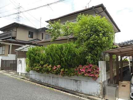 安佐北区落合南４丁目の前面道路含む現地写真