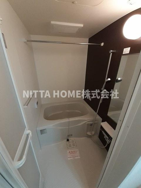 京丹後市大宮町周枳のアパートの浴室|追い炊き機能・浴室乾燥機も設置済み◎