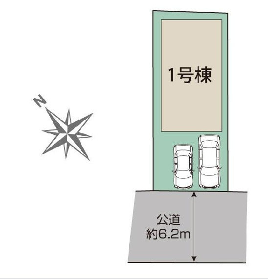 市川市本北方２丁目の区画図