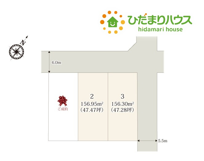 深谷市上野台　第61期　新築一戸建て　ワイウッドコート　03の区画図