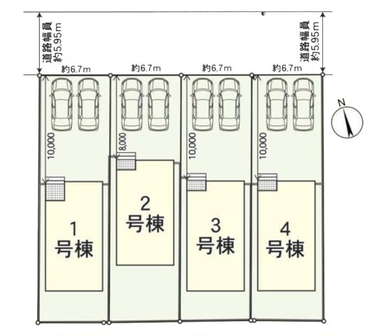 【区画図】 | 春日井市花長町１丁目14-3『仲介料無料』新築戸建て | 3号棟