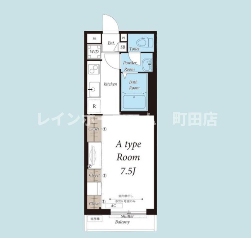 リブリ・フローラ東林間※初期費用分割後払いサービス利用可能物件の間取り