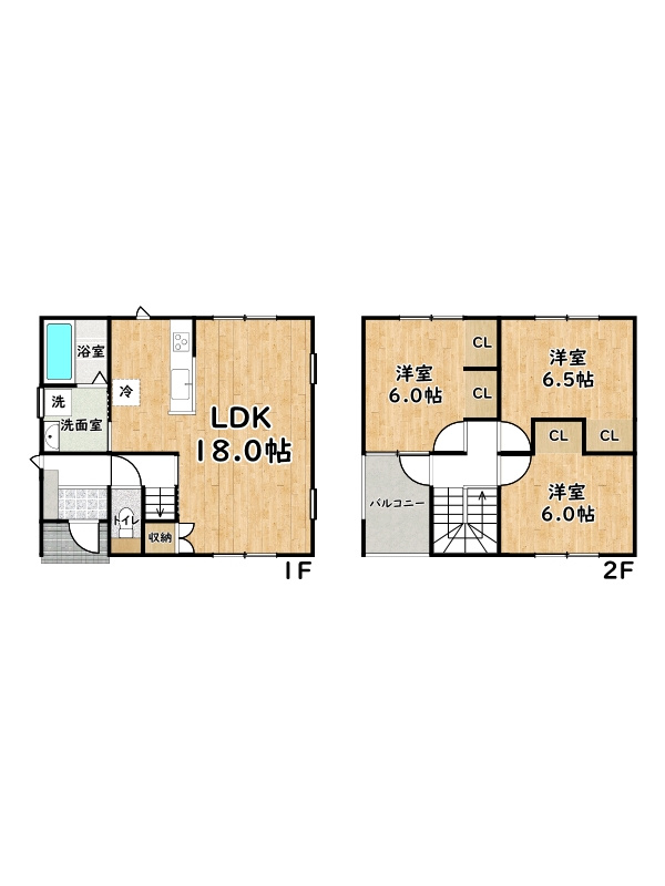 姫路市大津区天満/新築戸建の間取り