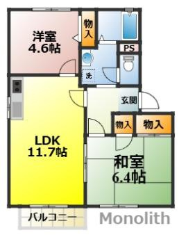 フォーレス桜ヶ丘Bの間取り