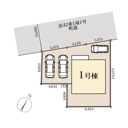 リーブルガーデン  大洗町磯浜町　5期　限定1棟！の前面道路含む現地写真|北西側18メートル公道。約50坪。気になる他の物件と合わせての現地ご案内も可能です。HPから、またお電話でも、お気軽にお問い合わせください。