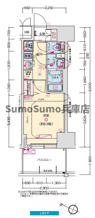 プレサンス神戸セレスティアの間取り