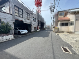 【前面道路含む現地写真】 | 東大阪市鳥居町建築条件無し売土地（約69.51坪）