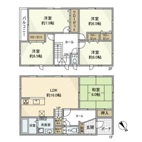 名塩平成台戸建の間取り