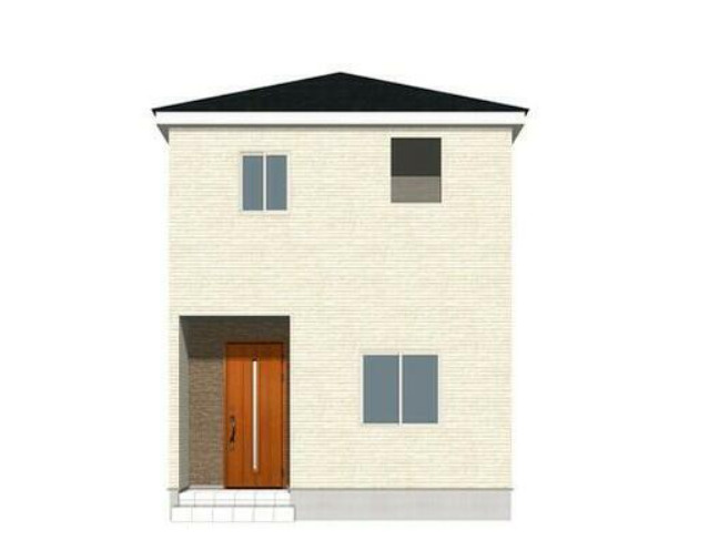 「新築３LDK」高知市針木東町　第1　１号棟　新築戸建　の外観パース|無駄のないデザインと、暮らしやすさを両立した新築住宅。※完成イメージ画像です