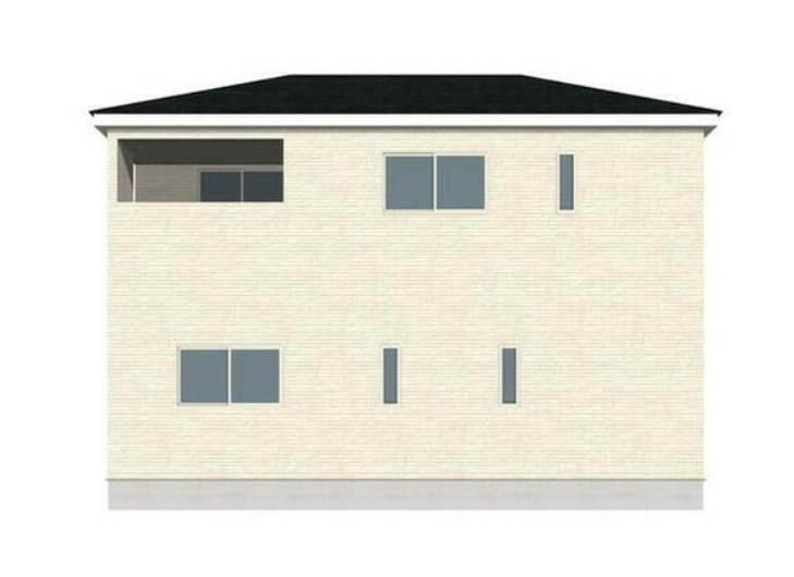 「新築３LDK」高知市針木東町　第1　１号棟　新築戸建　の外観パース|バルコニーがあるのでお洗濯が多い方にも◎※完成イメージ画像です