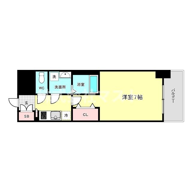 ファーストフィオーレ新町ファジスタの間取り